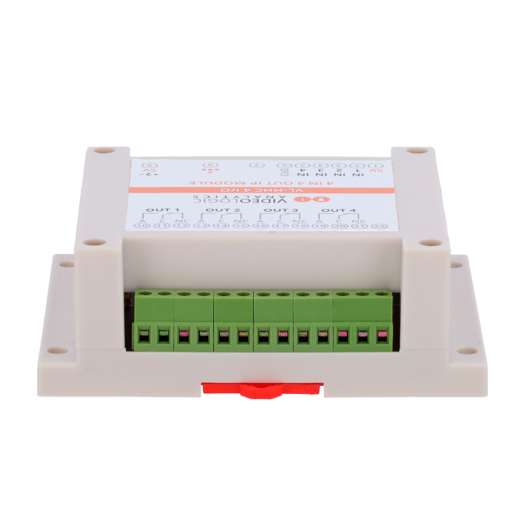 Videologic modulo esterno 4 relè - Connessione IP - 8 uscite relè e 8 ingressi - Solo per HE Guards Lite series