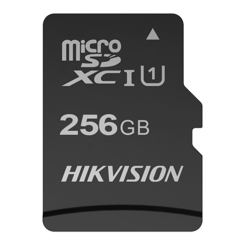 Scheda di memoria Hikvision - Capacità 256 GB - Classe 10 U1 - Fino a 300 cicli di scrittura - FAT32 - Ideale per cellulari, tablet, ecc