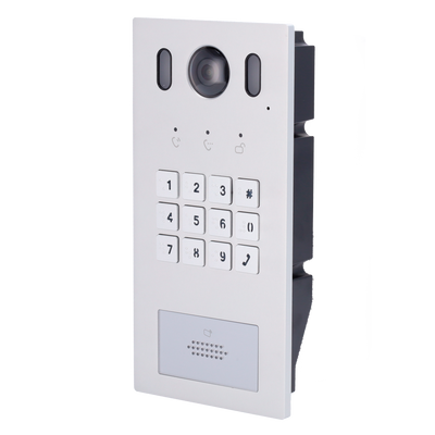 Videoportero IP para hogar - Cámara de 2Mpx - Audio bidireccional - Monitorización mediante dispositivo APP de teléfono - Acceso mediante código o tarjeta MF - Alimentación por PoE estándar