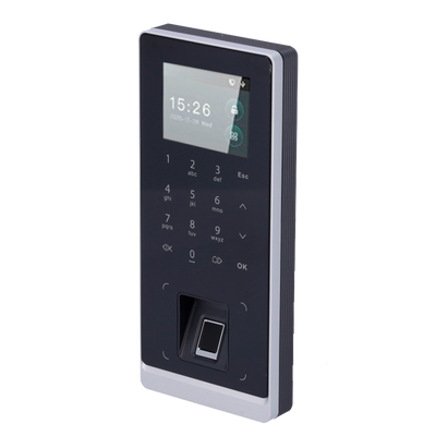 Control de acceso y presencia - Huella, teclado y tarjeta MF - 30.000 usuarios / 150.000 registros - TCP/IP, WiFi, USB, RS485 y Wiegand - Controlador integrado | Apto para uso exterior IP65 - Software SmartPSS