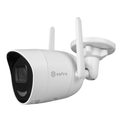 Telecamera IP 2 Megapixel - 1/2.7" Progressive Scan CMOS - H.265+/H.265/H.264+/H.264 - Lente 2.8 mm - Microfono e altoparlante incorporato - Wi-Fi IEEE802.11 b/g/n con connessione Hotspot