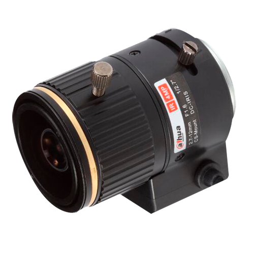 Lente Branded con filettatura CS - Qualità 4.0 Mpx - AutoIris Direct Drive (DC) - Varifocale: 2.7 a 12 mm - 1/2.7" | F1.6 - Correzione IR