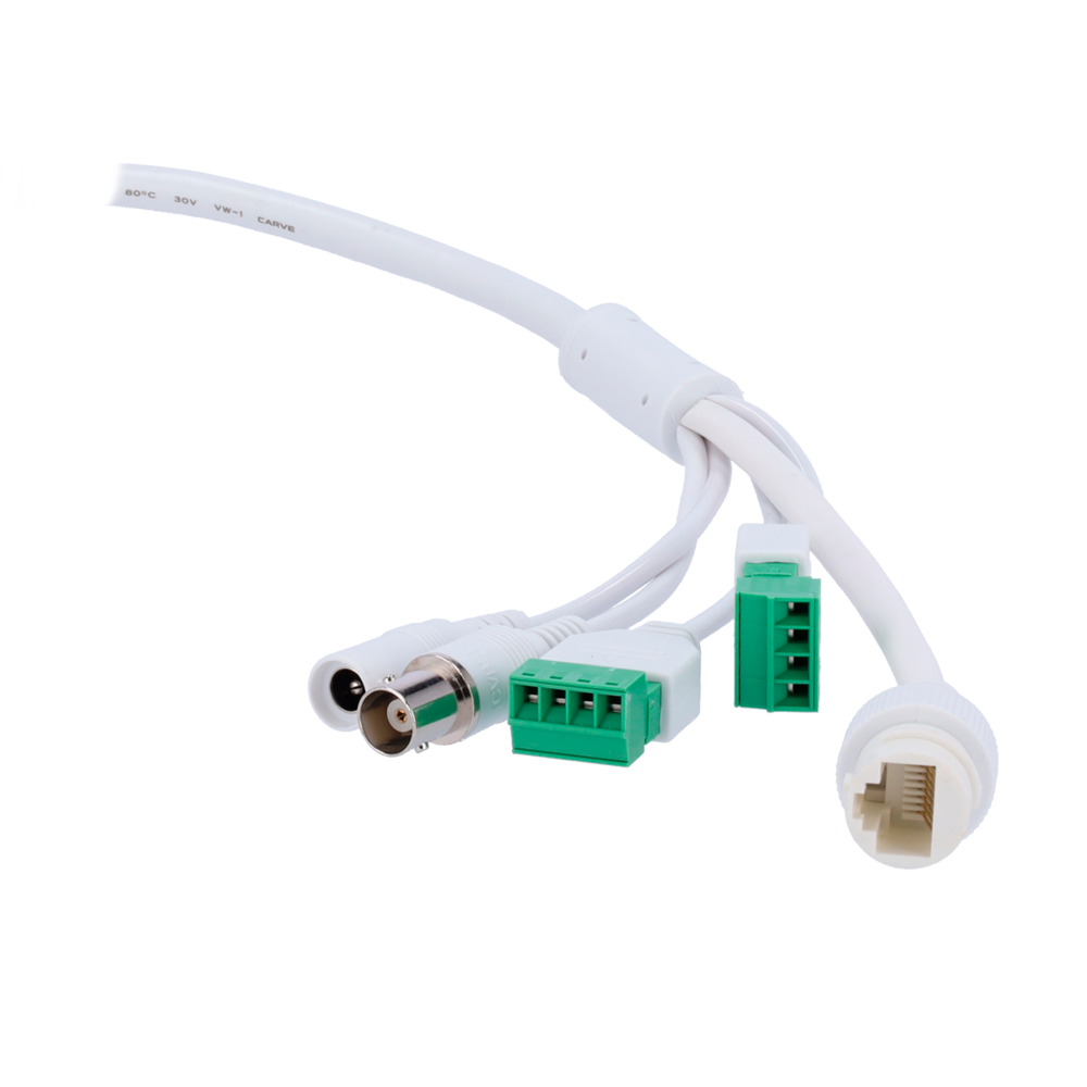 Telecamera Dome IP 4 Megapixel - 1/3" Sensore Progressive Scan CMOS - Motion Detection 2.0 di persone e veicoli - Lente motorizzata 2.8~12 mm AF - Compressione H.265+ - Audio / Allarmi / PoE+