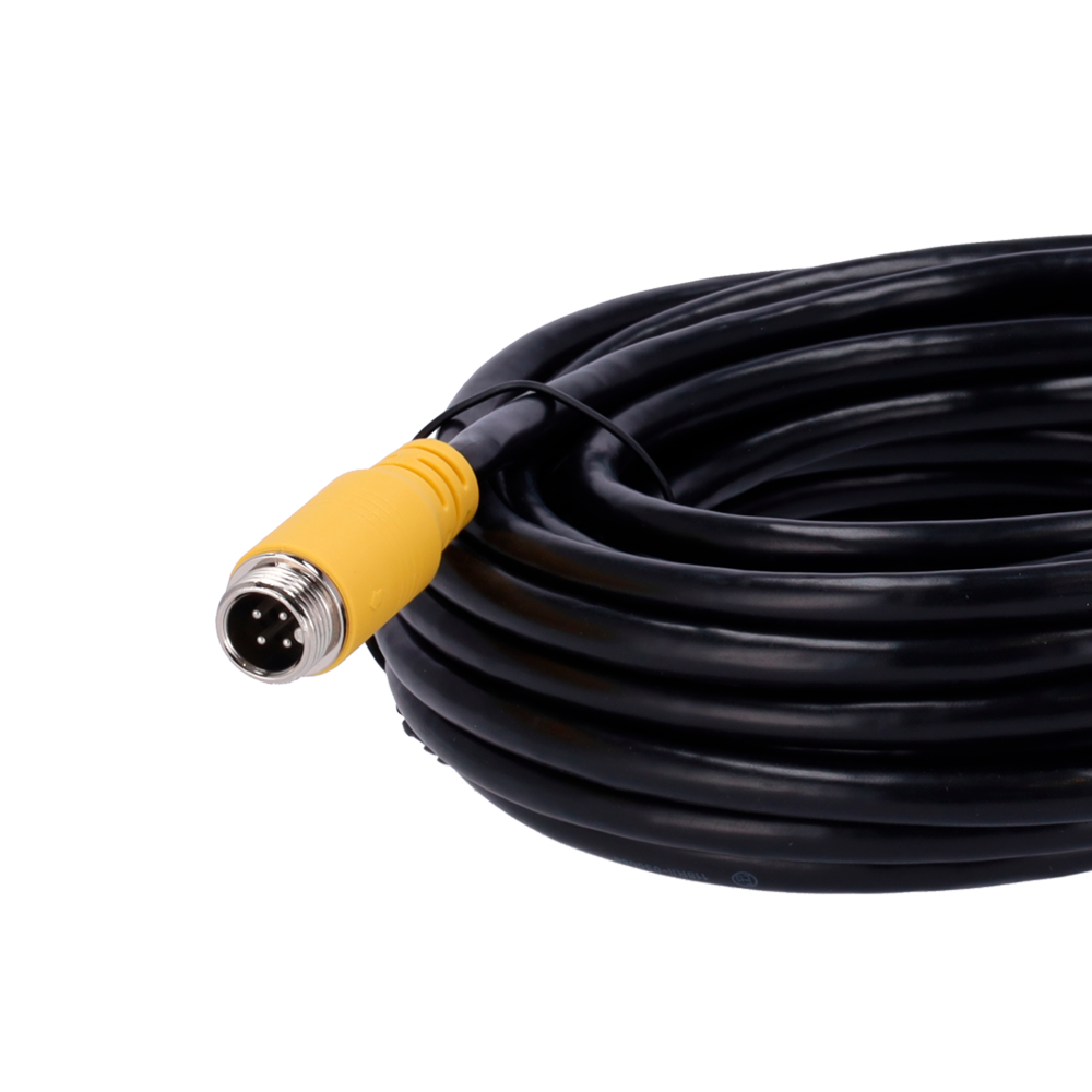 Streamax - Cavo per telecamere AHD - Connettore M12 tipo aviazione - 4 Pin - Lunghezza 3m - Maschio - Femmina