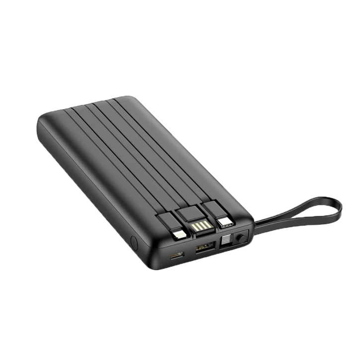VEGER - Power bank - Capacità 20000mAh (77Wh) - ricarica rapida Power IQ - Cavi integrati - Schermo LCD