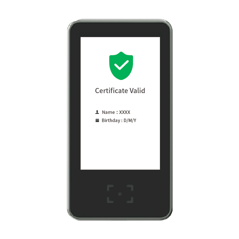 Green Pass QR Reader | COVID EU certified - Ethernet and WiFi connection | Multilingual - Verify all types of Covid certification - Authentication with servers in European Union countries - Plug&amp;Play | Wall or surface installation