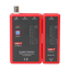 Tester di cavi - Controllo dello stato dei cavi RJ45/RJ11/BNC - Test modalità veloce e modalità lenta - Spegnimento automatico