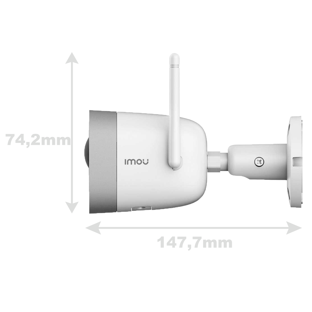 Telecamera Wifi Imou 2 Megapixel - Color Night Vision / Flash deterrente - Lente 2.8 mm / IR 30 m - Rilevamento intelligente delle persone - Audio bidirezionale - Adatta per esterni IP67