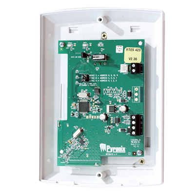 expander wireless - Certificato grado 2 - 32 entrate + 32 telecomandi + 2 sirene - Compatibile con panello PCX46 - Ogni PCX46 permette 1 modulo di espansione - Connessione RS485