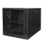 Armario rack de suelo - Hasta 12U rack 19" - Hasta 800 kg de carga - Con ventilación y pasacables - 4 ventiladores, 1 bandeja y regleta de 6 tomas - Sin montar