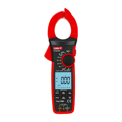 Pinza amperimétrica LCD - Medición en DC hasta 1000V y 1000A - Medición en AC hasta 1000V y 1000A - Resistencia/capacitancia/frecuencia - Auto Rango | Test diodos| True RMS | NVC - Apertura de pinza de 42mm