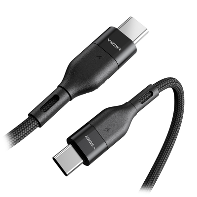 Veger - Cable USB - USB-C a USB-C - Capacidad de carga 60W Max - Voltaje 20V 3A - Longitud máxima 120cm