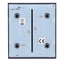 Panel táctil para interruptor de luz simple  - Compatible con AJ-LIGHTCORE-1G - Compatible con AJ-LIGHTCORE-2W - Retroiluminación LED - Panel táctil central sin contacto - Color grafito - Innowatt