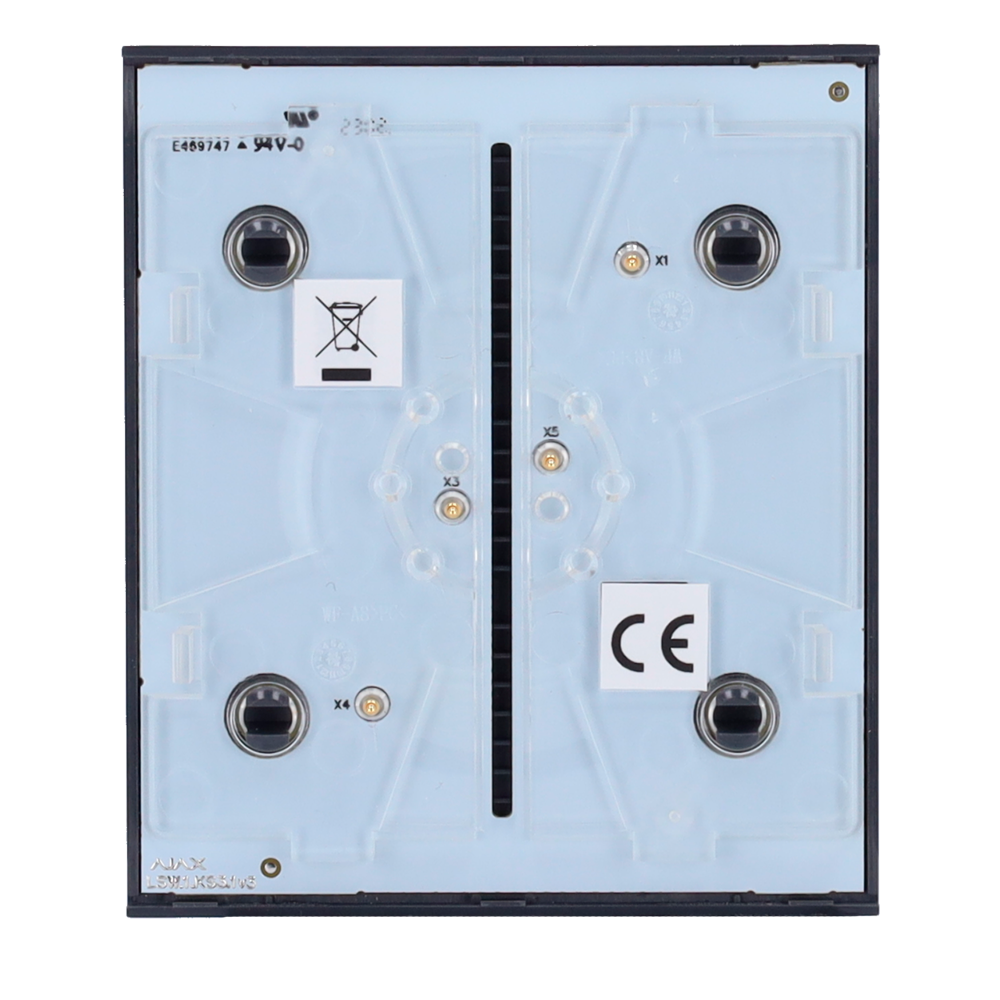 Panel táctil para interruptor de luz simple  - Compatible con AJ-LIGHTCORE-1G - Compatible con AJ-LIGHTCORE-2W - Retroiluminación LED - Panel táctil central sin contacto - Color grafito - Innowatt