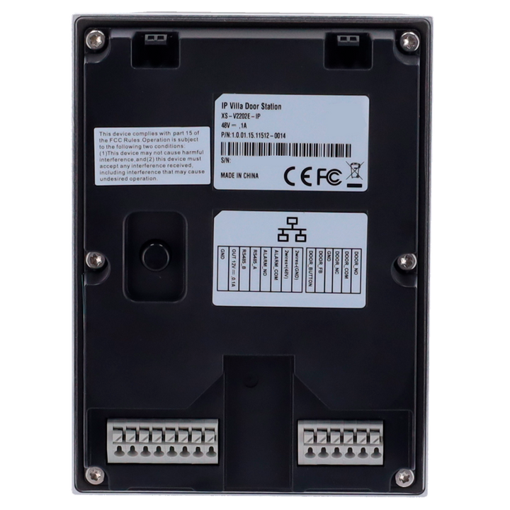 Videocitofonia 2 fili o IP - Telecamera 2Mpx | Audio Bidirezionale - Visione notturna - Può essere alimentato da PoE - Adatto per esterni IP65 - Alluminio Anodizzato antivandalo