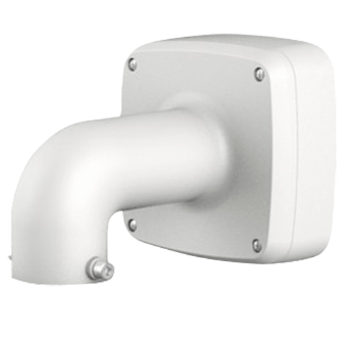 Wall bracket - For dome cameras - Suitable for outdoor use - White color - Pin cable