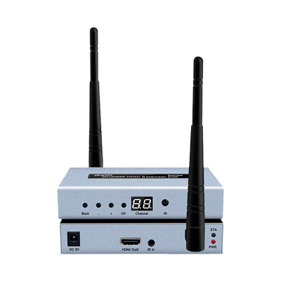 Extensor inalámbrico HDMI - Transmisor y receptor - Distancia 50 m - Protocolo WiFi 2,4GHz y 5GHz - Hasta 1080p - Alimentación DC 5 V
