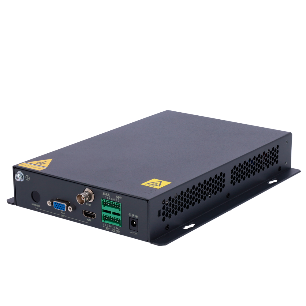 Decoder Uniview - 1 canali di uscita - Risoluzione massima 4K - Capacità di decodifica di 2*12Mpx (30fps) - Compatibile con ONVIF
