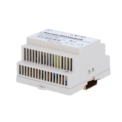 Power supply - output DC 24V 1.5A / 36W - Input voltage AC 100V ~ 240V 50Hz-60Hz - 97 (Fo) x 55 (Al) x 88 (An) mm - DIN rail mounting - Protection: Overload/Overvoltage/ Short circuit