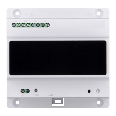 Conversor X-Security - 2 fili a IP - 4 gruppi di 2 fili - TCP / IP con RJ45 - Alimenta dispositivi a 2 fili - Montaggio in superficie o traccia