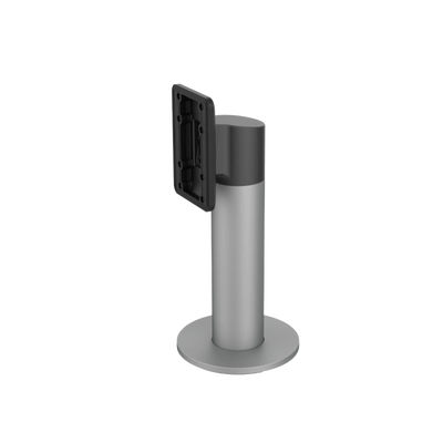 Vertical support for turnstiles - Specific for facial recognition devices - Compatible with Hikvision devices - Connection holes - 196 mm (H) x 101 mm (W) x 100 mm (Ø) - Made of aluminum alloy