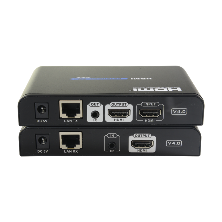 Estensore attivo HDMI 1080p [%VAR%] - Trasmettitore e ricevitore - Portata 120 m su cavo UTP Cat 6 - Trasmissione IR - Consente il collegamento punto a punto fino a 253 ricevitori - Standard HDbitT v1.3f