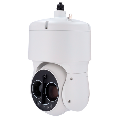 InfiRay speed dome bi-spectrum SD464 - Sensore termico 640x512 VOx non raffreddato 12μm - Sensibilità termica ≤40mK (@25°C,F#1.0,25Hz) - Sensore visibile 1/1.8" 4Mpx CMOS - Ottica termica 50mm - Ottica visibile 6.5~240mm (zoom 37X)