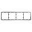 Telaio per quattro interruttori - Compatibile con 2 x AJ-SIDEBUTTON - Compatibile con 2 x AJ-CENTERBUTTON - Innowatt