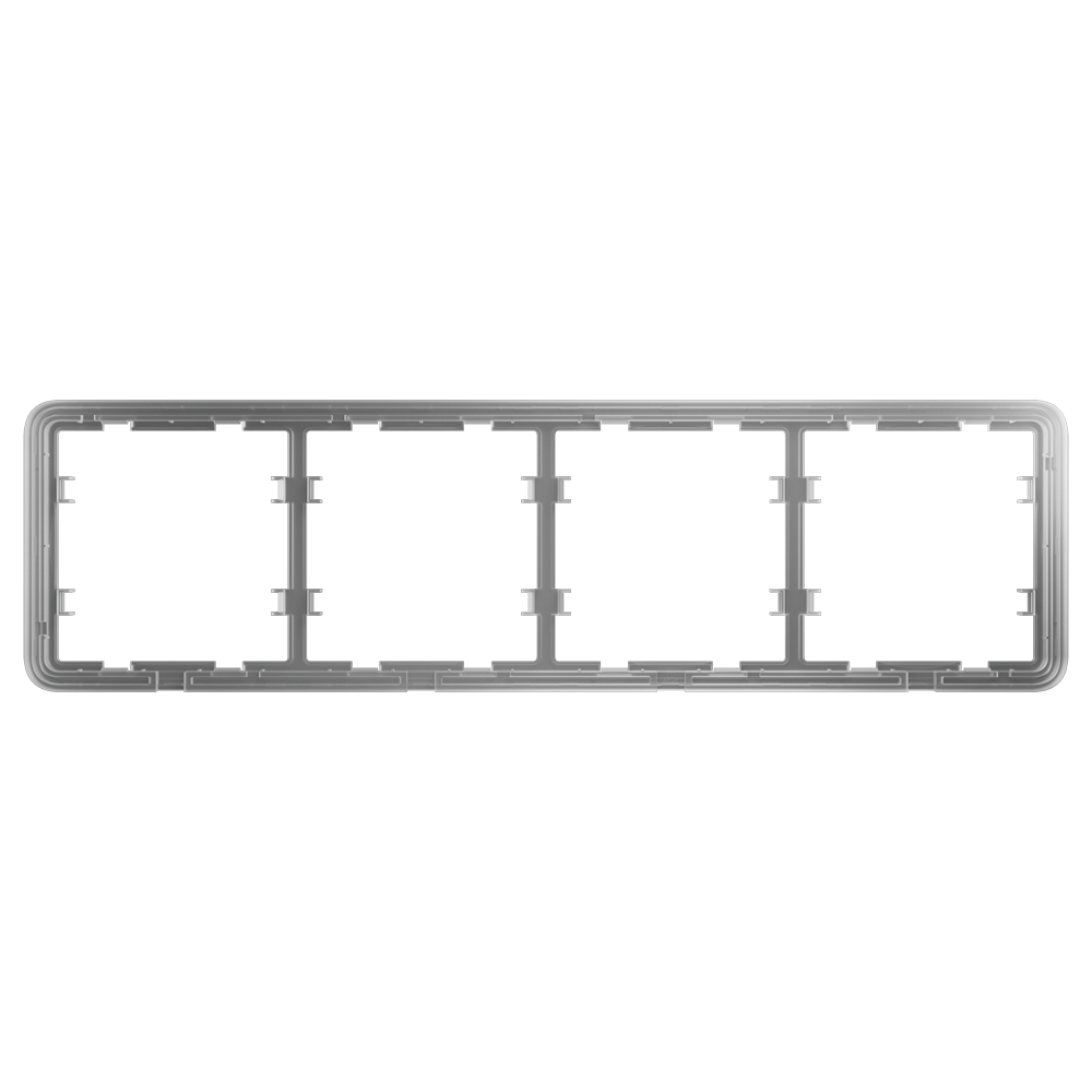 Telaio per quattro interruttori - Compatibile con 2 x AJ-SIDEBUTTON - Compatibile con 2 x AJ-CENTERBUTTON - Innowatt