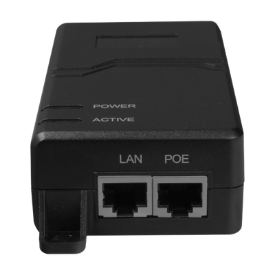 PoE Injector - RJ45 10/100/1000 Mbps Input/Output - Power 60 W - Max Distance 100 m - PoE/PoE+/Hi-PoE IEEE802.3af/at - Compatible with SpeedDome Safire/Uniview