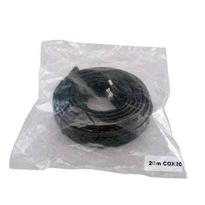 Combined RG59 + DC cable - BNC connector - 20 meters - Video - Power supply - Low loss