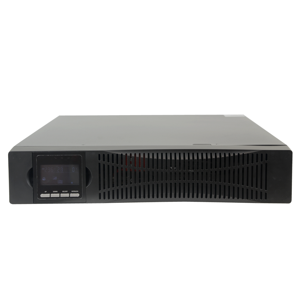 Online UPS for rack or tower installation - Power 2000VA/1800W - 2 protected SAI/UPS outputs - Recharge time 4h 90% - Hot swappable - 4 sealed lead-acid batteries (included)