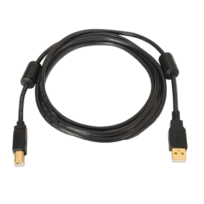 Cavo USB 2.0 - Per Stampante - Connettori tipo A/M-B/M - Lunghezza 3 m - Alta qualità - Colore nero
