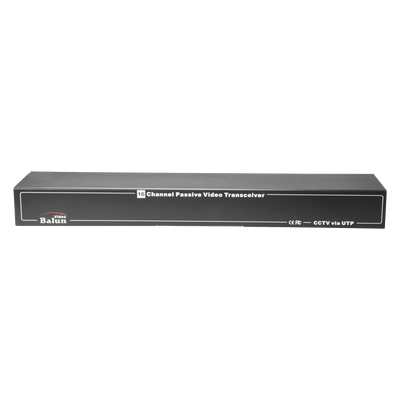 Video Balun 4N1 (HDTVI, HDCVI, AHD y CVBS) - 16 canales pasivos - Incluye 16 BA612P-HAC - Conexión BNC y RJ45 - Distancia: 180 ~ 440m