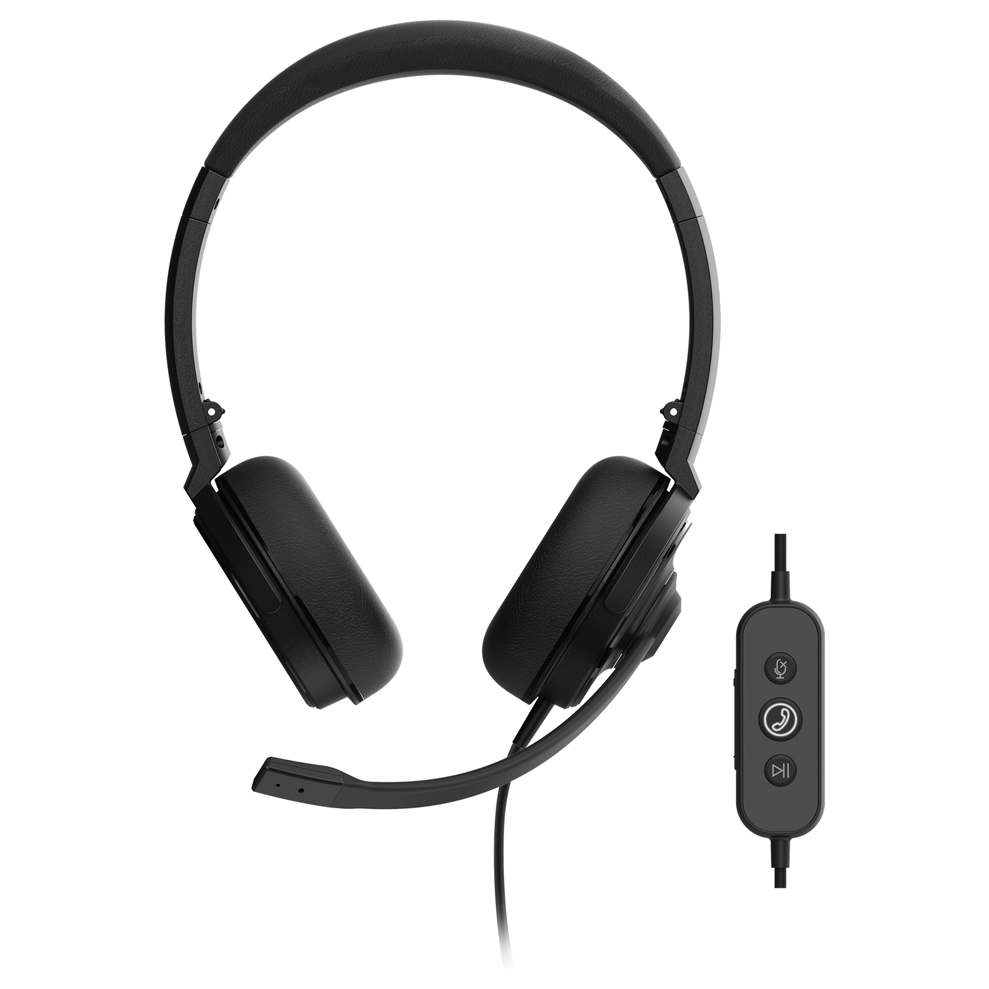 Cuffia per conferenze Nearity - Cancellazione del rumore ambientale - Microfono omnidirezionale - Confortevole per un uso continuato - Chiamata mediante pulsanti - Alimentazione e comunicazione tramite USB C o USB A - Innowatt