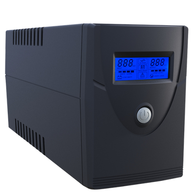 Single phase SAI - Power 600VA/360W - Input 220~240 Vac / Output 230 Vac - 2 protected SAI/UPS outputs - Recharge time 6~8 h - Sealed lead acid battery