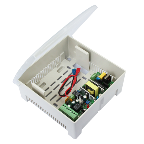 Alimentatore - Esclusivo per il controllo accessi - Controllo di diverse serrature - Compatibile con batteria ausiliaria - Configurabile in NC/NO - Montaggio in superficie - Innowatt