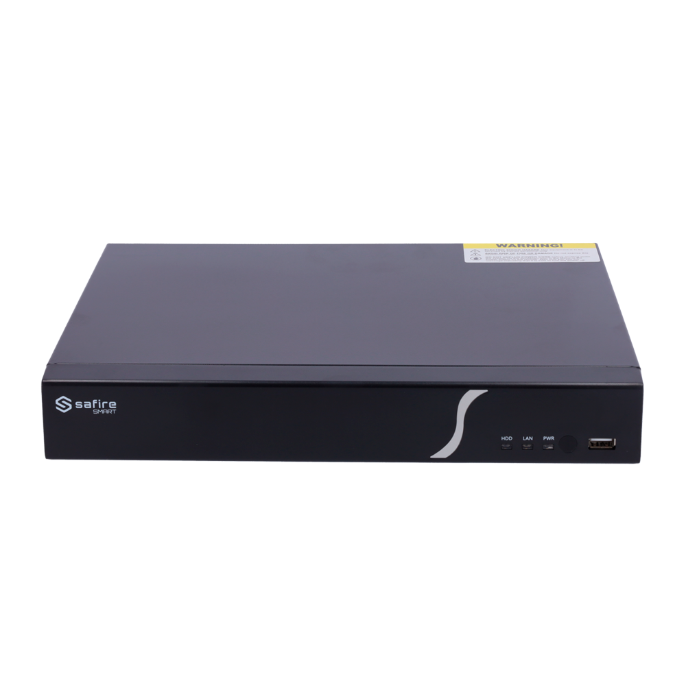 Safire Smart - Videoregistratore analogico XVR Serie 8 - 4CH HDTVI/HDCVI/HDCVI/AHD/CVBS/CVBS/ 4+2 IP - Uscita HDMI 4K e VGA / 1 HDD - Risoluzione massima 4K (6FPS) - Audio / Allarmi