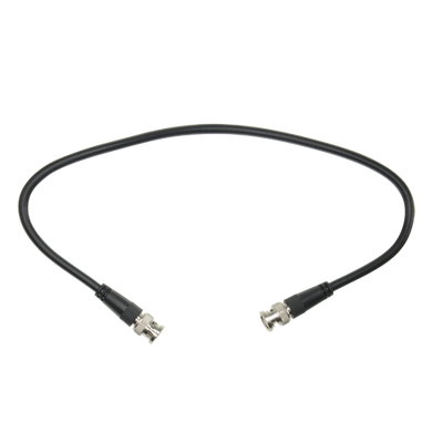 Prepared coaxial cable - BNC male to BNC male - RG59 coaxial - Length 1m - For female Balun connections to DVR - Robust construction