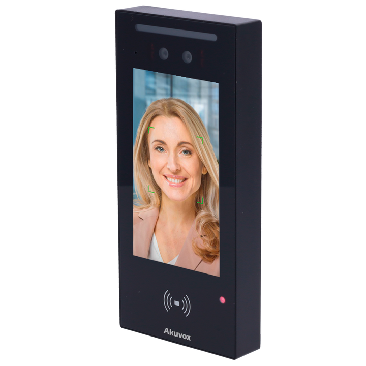 Access Control - Facial Recognition, MF Card, NFC, BLE and QR | 1 relay - 20,000 users | 50,000 Logs - Integrated Controller | Wiegand 26/34 - Suitable for outdoor IP65 | TCP/IP and PoE - Touch screen 5" IPS | Connection via Cloud