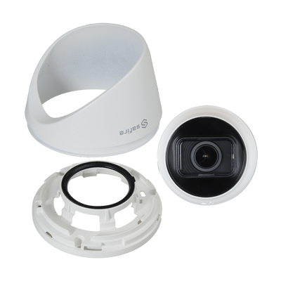 Cámara Turret IP de 4 Megapíxeles - CMOS de escaneo progresivo de 1/3" - Detección de movimiento 2.0 de personas y vehículos - Lente varifocal 2.8~12 mm - Compresión H.265+ - Audio / Alarmas / PoE -