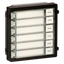 Modulo estensione - Chiamata di diversi monitor - 6 pulsanti - 6 etichette LED personalizzate - Adatto per esterni IP65 - Montaggio modulare