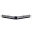 Blank corner patch panel - 24 FTP ports - 1U rack format - Without electronics - Cable tie bar included - With grounding wire