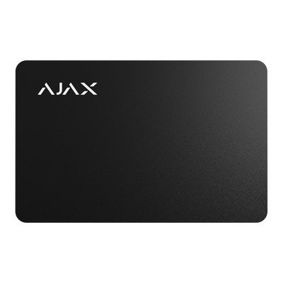 Ajax - Scheda di accesso senza contatto - Tecnologia Mifare DESFire® - Compatibile con KeyPad Plus - Massima sicurezza e rapida identificazione dell'utente - Colore nero
