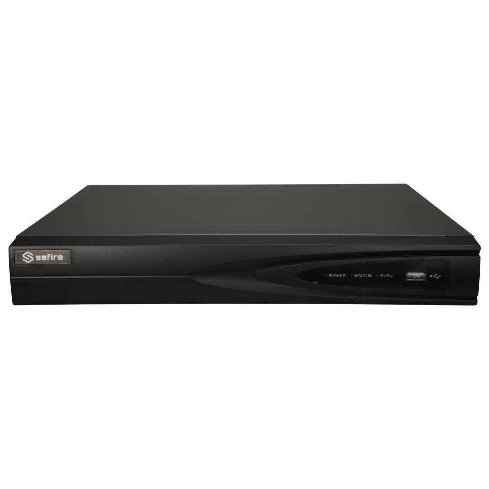 Safire 5n1 Video Recorder - 16CH HDTVI/HDCVI/HDCVI/AHD/CVBS/CVBS/ 16+2 IP - 4Mpx Lite (15FPS) - Full HD HDMI and VGA Output - Audio Over Coaxial / Alarms - Facial and TrueSense Rec.