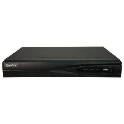 Safire 5n1 Video Recorder - Audio over coaxial cable - 8CH HDTVI/HDCVI/HDCVI/AHD/CVBS/CVBS/ 8+4 IP - 8 Mpx (8FPS) / 5 Mpx (12FPS) - HDMI 4K and VGA output - Facial and Truesense rec.