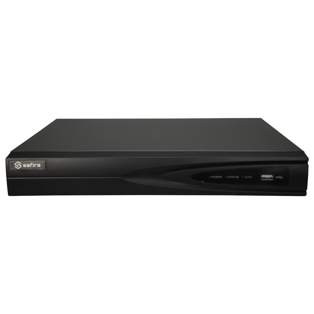 Safire 5n1 Video Recorder - 4CH HDTVI/HDCVI/HDCVI/AHD/CVBS/CVBS/ 4+1 IP - 4Mpx Lite (15FPS) - Full HD HDMI and VGA Output - Audio Over Coaxial / Alarms - Facial and TrueSense Rec.