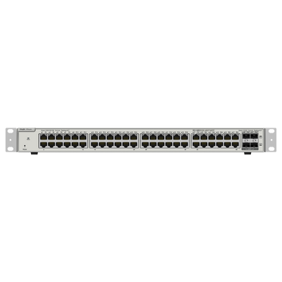 Reyee Switch Cloud Layer  2+ - 48 porte RJ45 Gigabit - 4 porte SFP Gigabit - Static LAG/DHCP Snooping/IGMP Snooping/Port Mirroring - VLAN/Port Isolation/STP/RSTP/ACL/QoS - Server DHCP/Rotte statiche