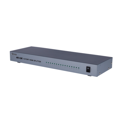 Multiplicador de señal HDMI - 1 entrada HDMI - 16 salidas HDMI - Hasta 4K*2 - Longitud máxima de salida 25 m - Fuente de alimentación DC 5 V