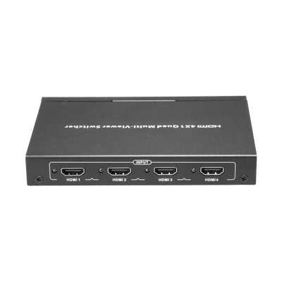 Switch HDMI - Hasta 4 entradas 1080p - 1 salida HDMI 1080p - Teclado - Mando a distancia - Extensor de mando a distancia incluido